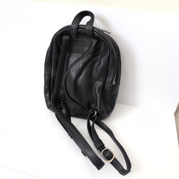 Still Nordic Black Flo City Backpack 65654 Leather Quilted Mini Bag - Picture 3 of 12